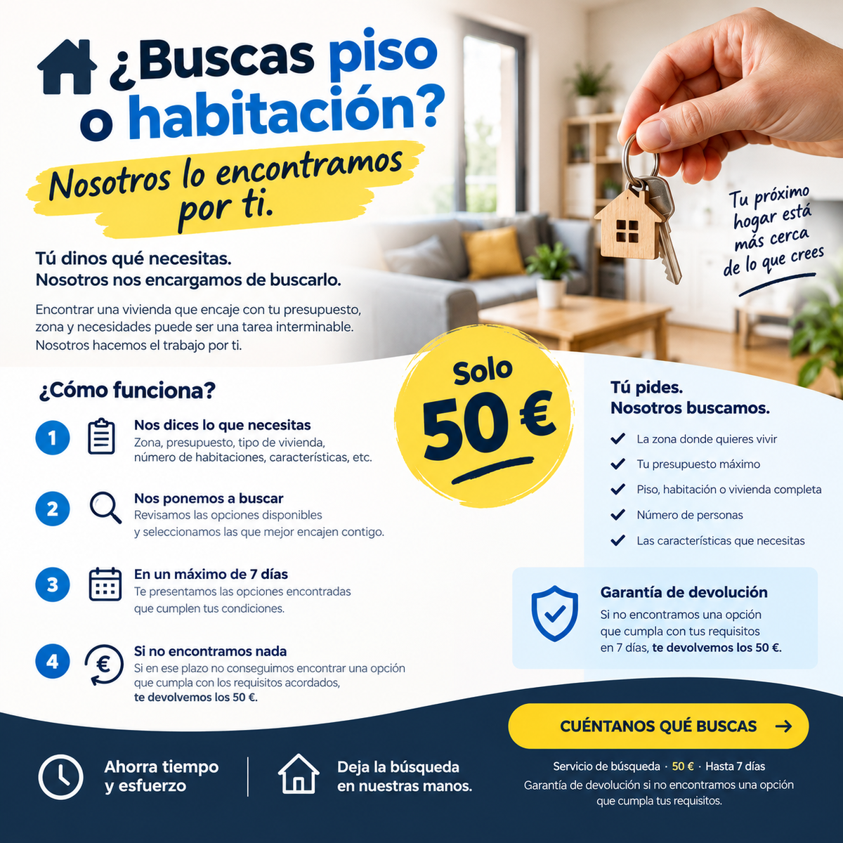 🏠 ¿Buscas piso o habitación?